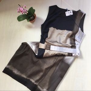 NWT Elie Tahari lined silk sheath dress